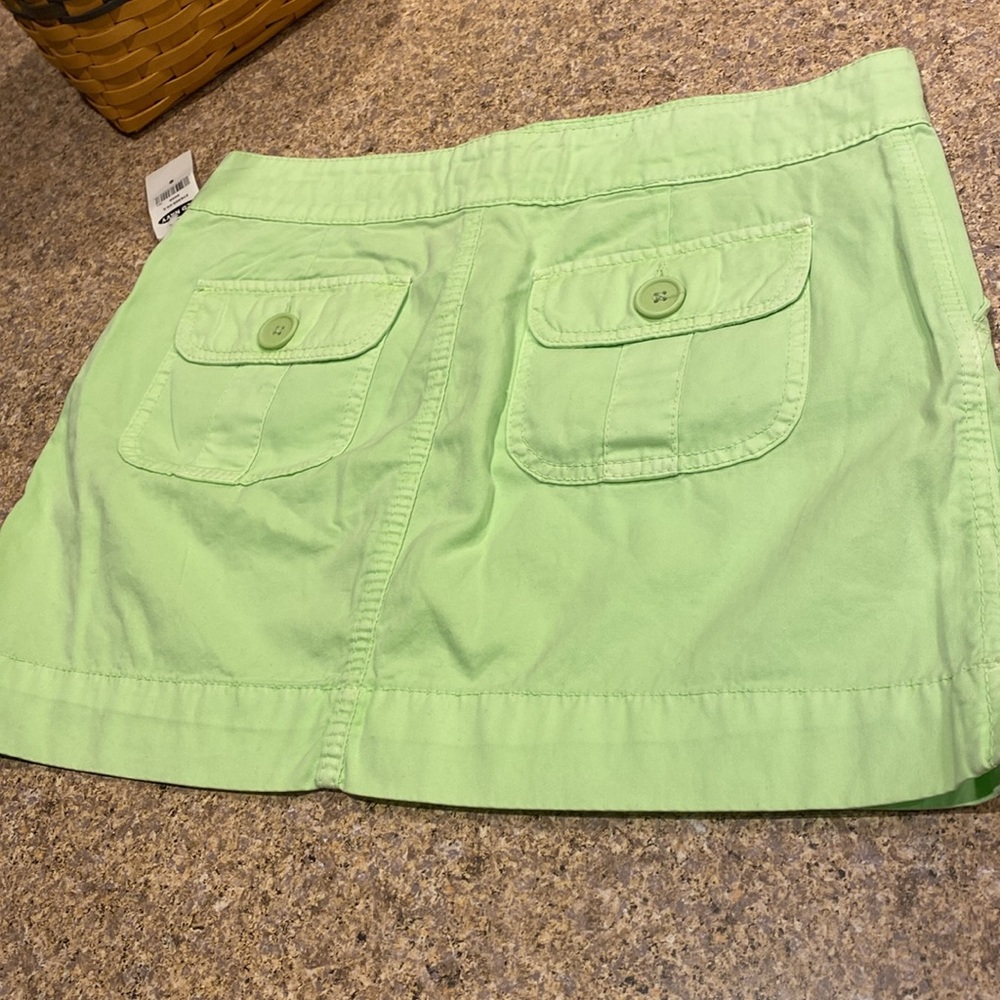 NWT Old Navy Green Cotton Skirt 6 - Picture 11 of 17